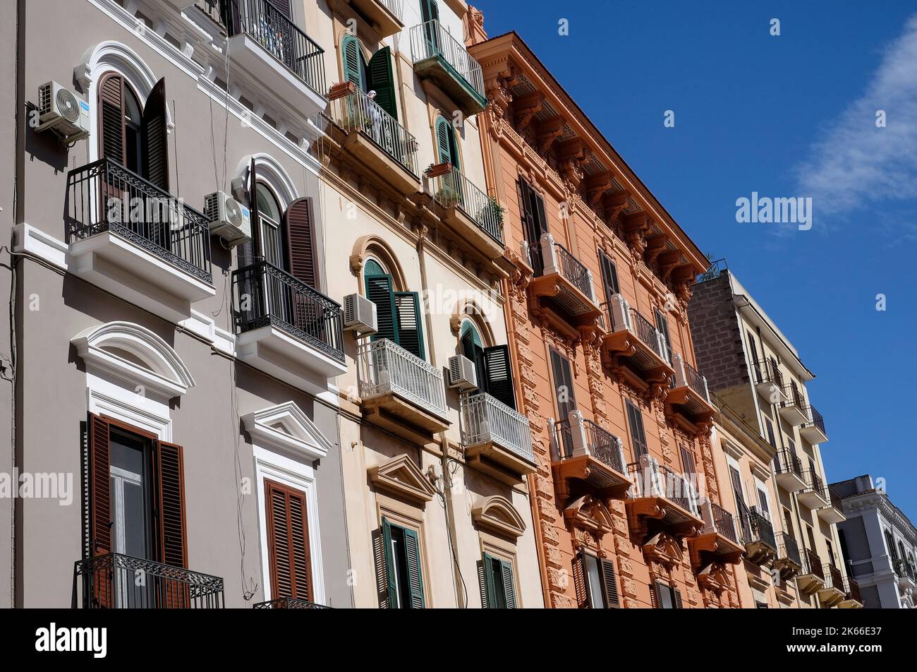 via niccolo tommaso d'aquino, taranto, puglia, sud de l'italie Banque D'Images