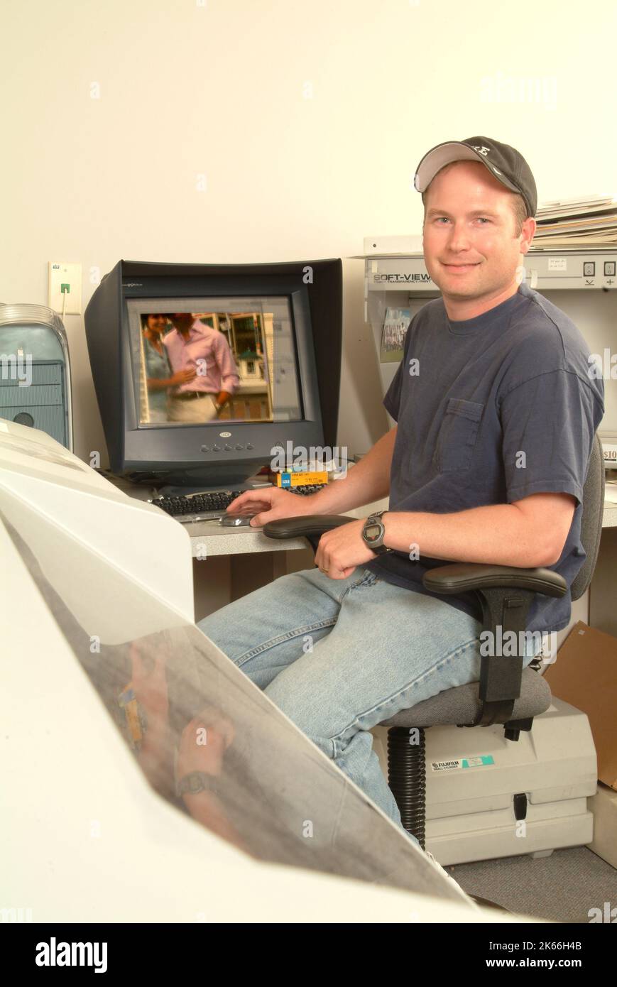 Technicien prépresse Banque D'Images