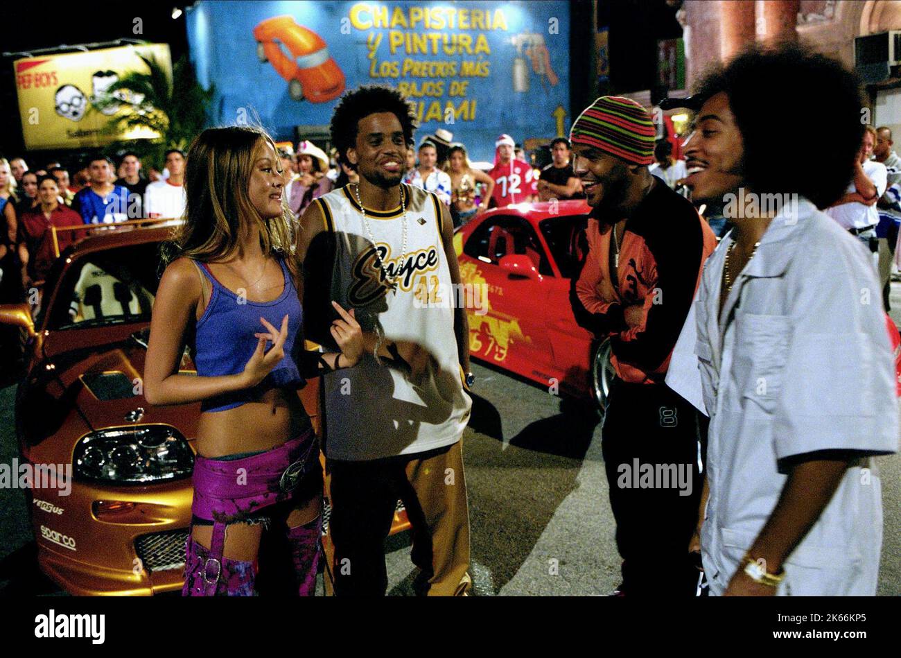 DEVON AOKI, MICHAEL EALY, Amaury Nolasco, CHRIS LUDACRIS BRIDGES, 2 Fast 2 Furious, 2003 Banque D'Images