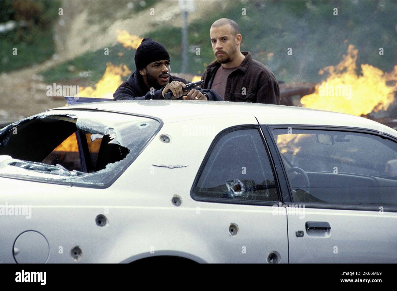 LARENZ TATE, VIN DIESEL, UN HOMME À PART, 2003 Banque D'Images