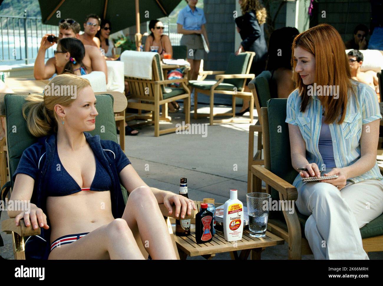 JANUARY JONES, Alyson Hannigan, AMERICAN WEDDING, 2003 Banque D'Images