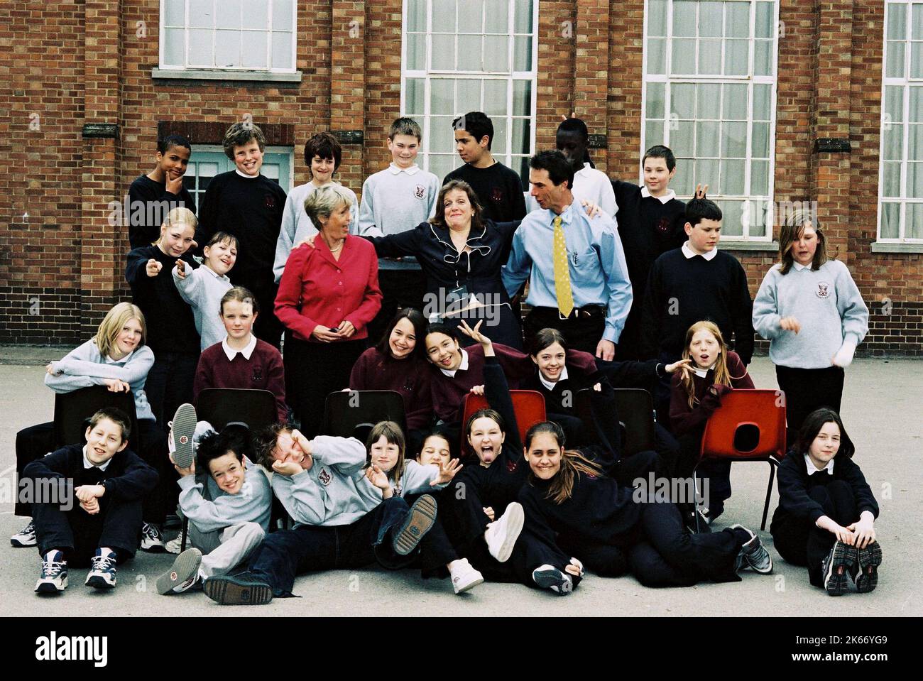 ENSEIGNANTS, ÉLÈVES, INTENSIFICATION, 2003 Banque D'Images