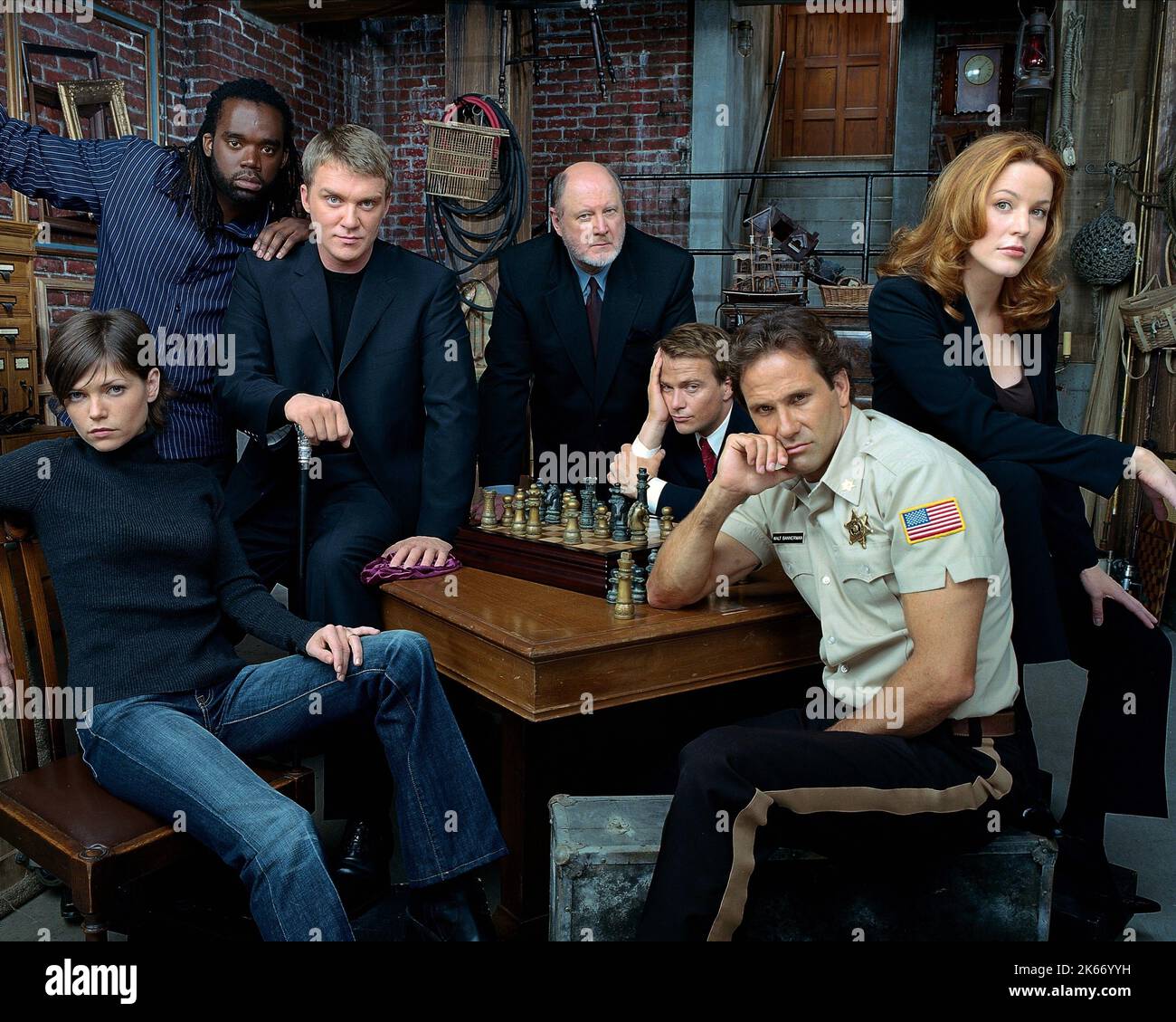 BOER,ADAMS,HALL,STIERS,FLANERY,BRUNO,DALTON, LA ZONE MORTE : SAISON 2, 2003 Banque D'Images