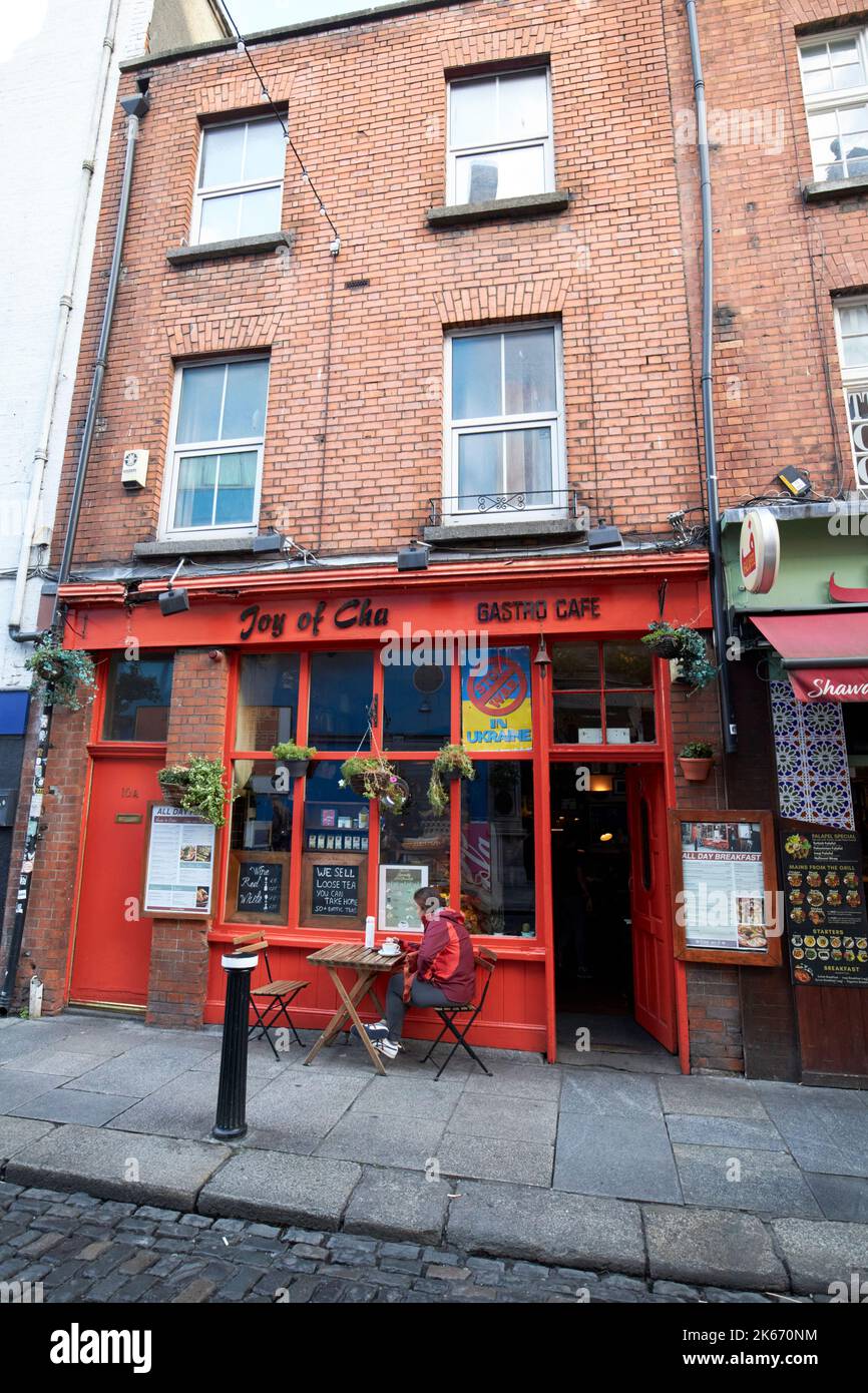 joie de cha gastro café temple bar dublin république d'irlande Banque D'Images