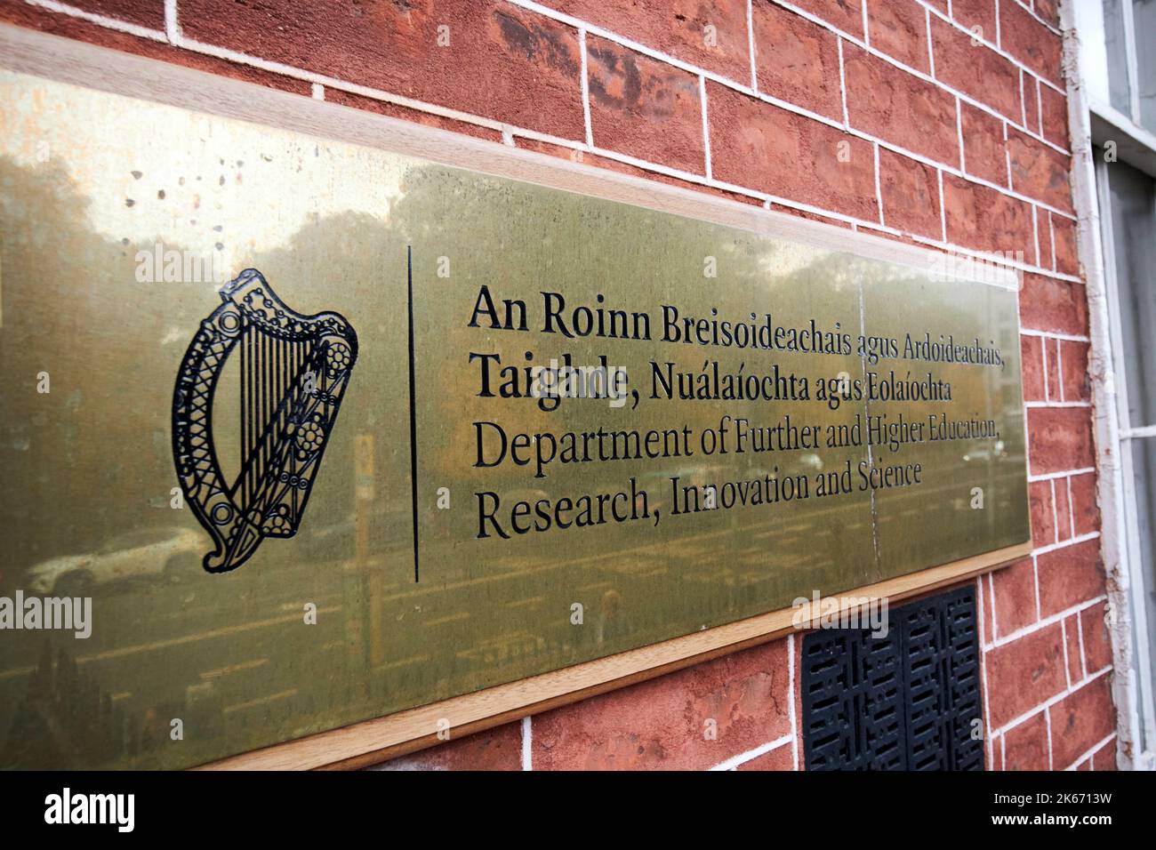 département de l'enseignement supérieur et supérieur recherche innovation et science 52 st stephens green dublin république d'irlande Banque D'Images