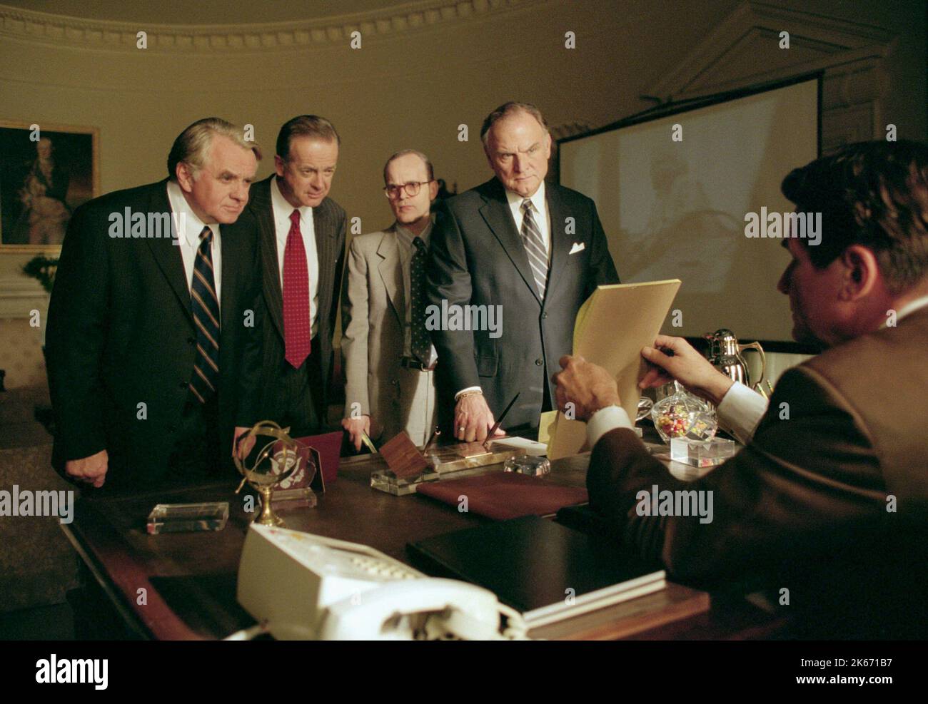 VRANA,ALLISON,IVANEK,SMITROVICH,BROLIN, THE REAGANS, 2003 Banque D'Images