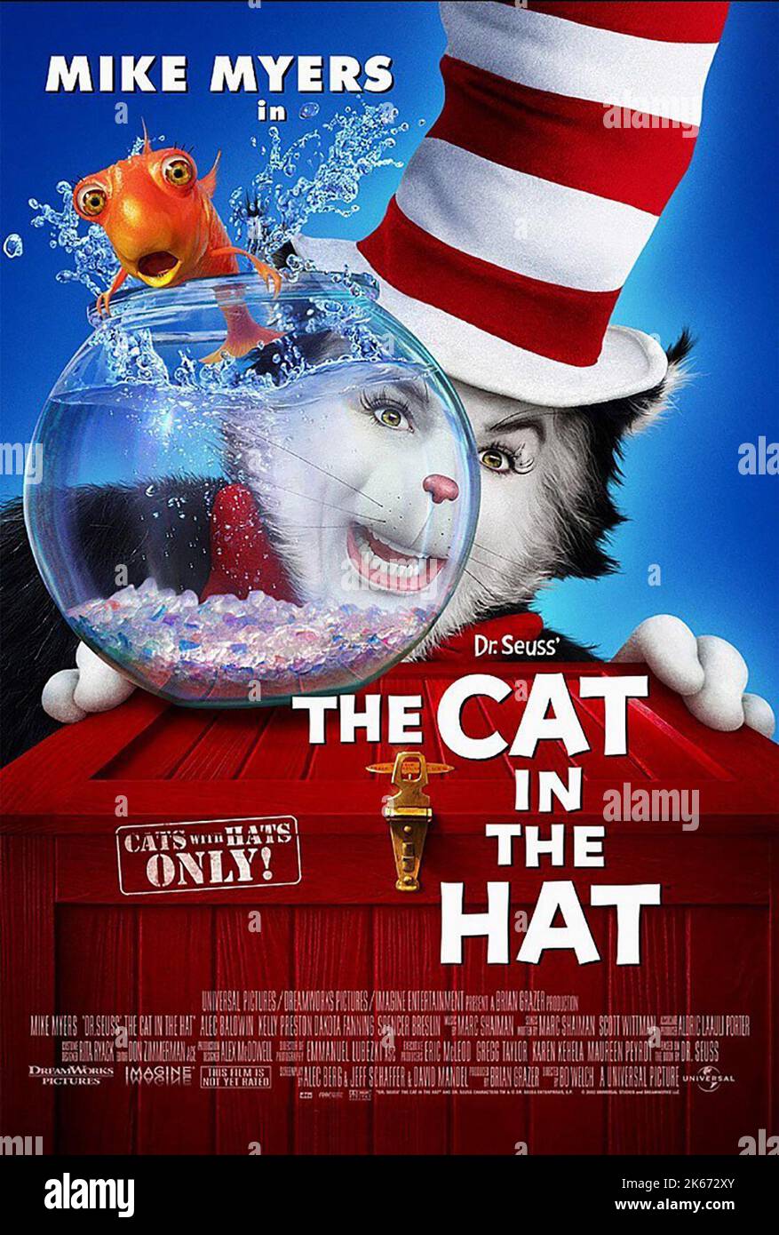 MIKE MYERS AFFICHE, LE CAT DANS LE CHAPEAU, 2003 Banque D'Images