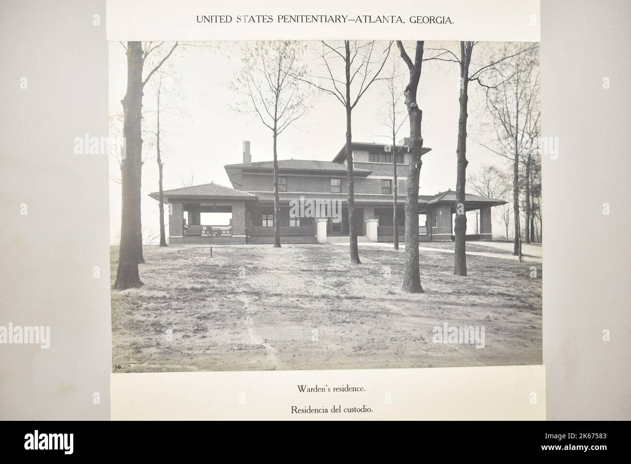 Pénitencier des États-Unis - Atlanta, Géorgie: Résidence de Warden Banque D'Images