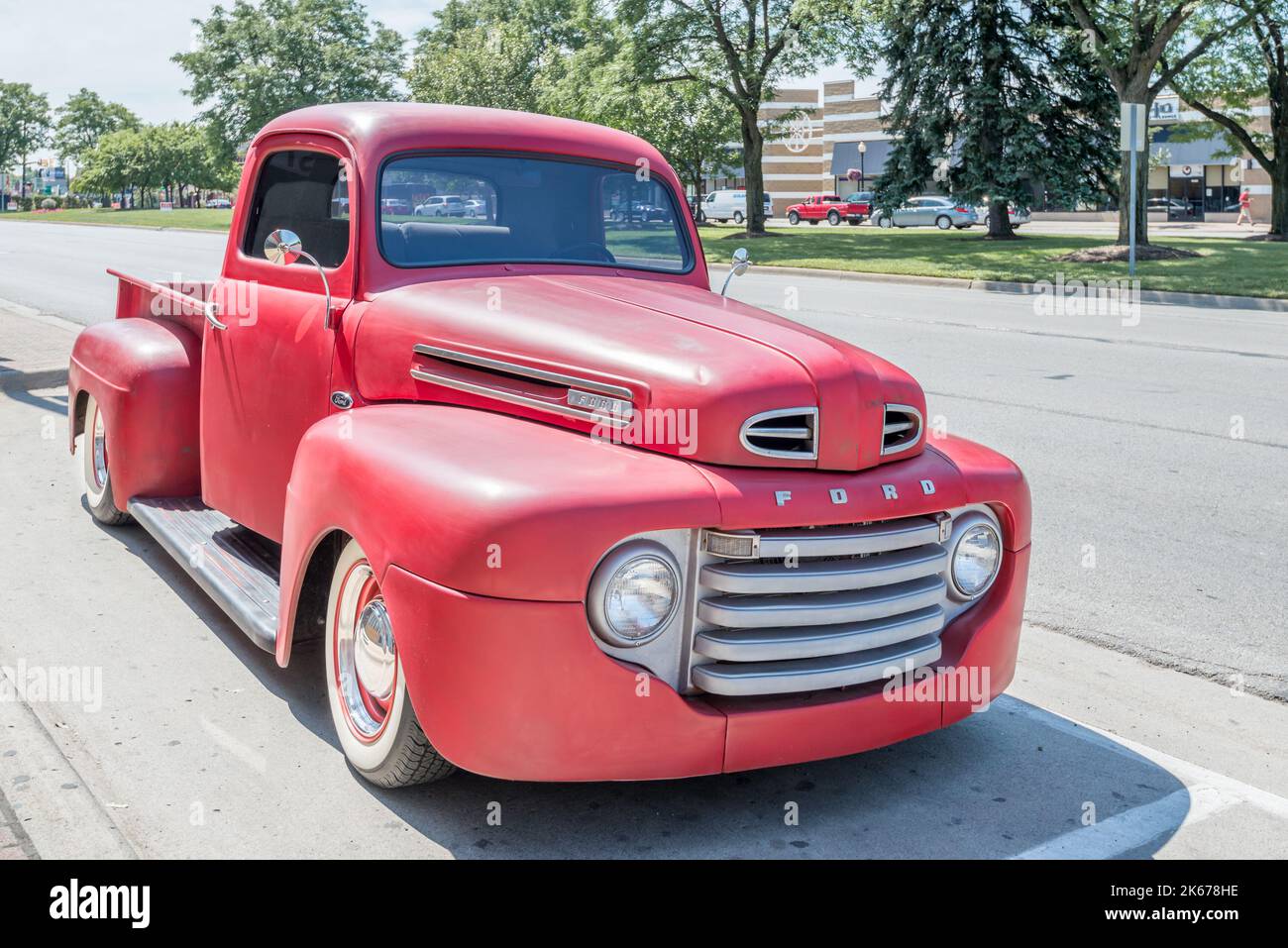 FERNDALE, MI/USA - 15 AOÛT 2014 : camion Ford 1940s, croisière Woodward Dream. Banque D'Images