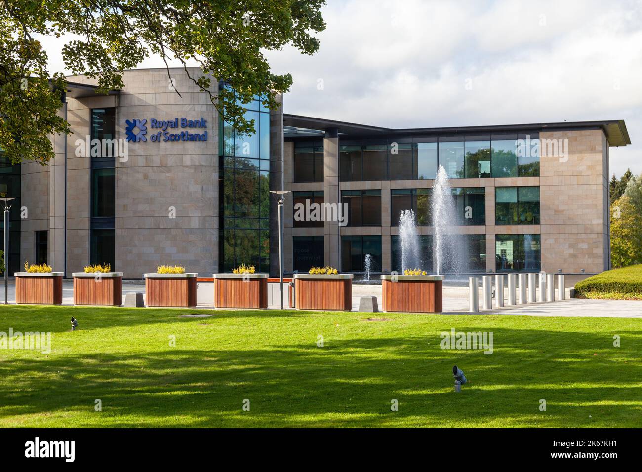 Royal Bank of Scotland bureaux et siège social à Gogarburn, Édimbourg Banque D'Images