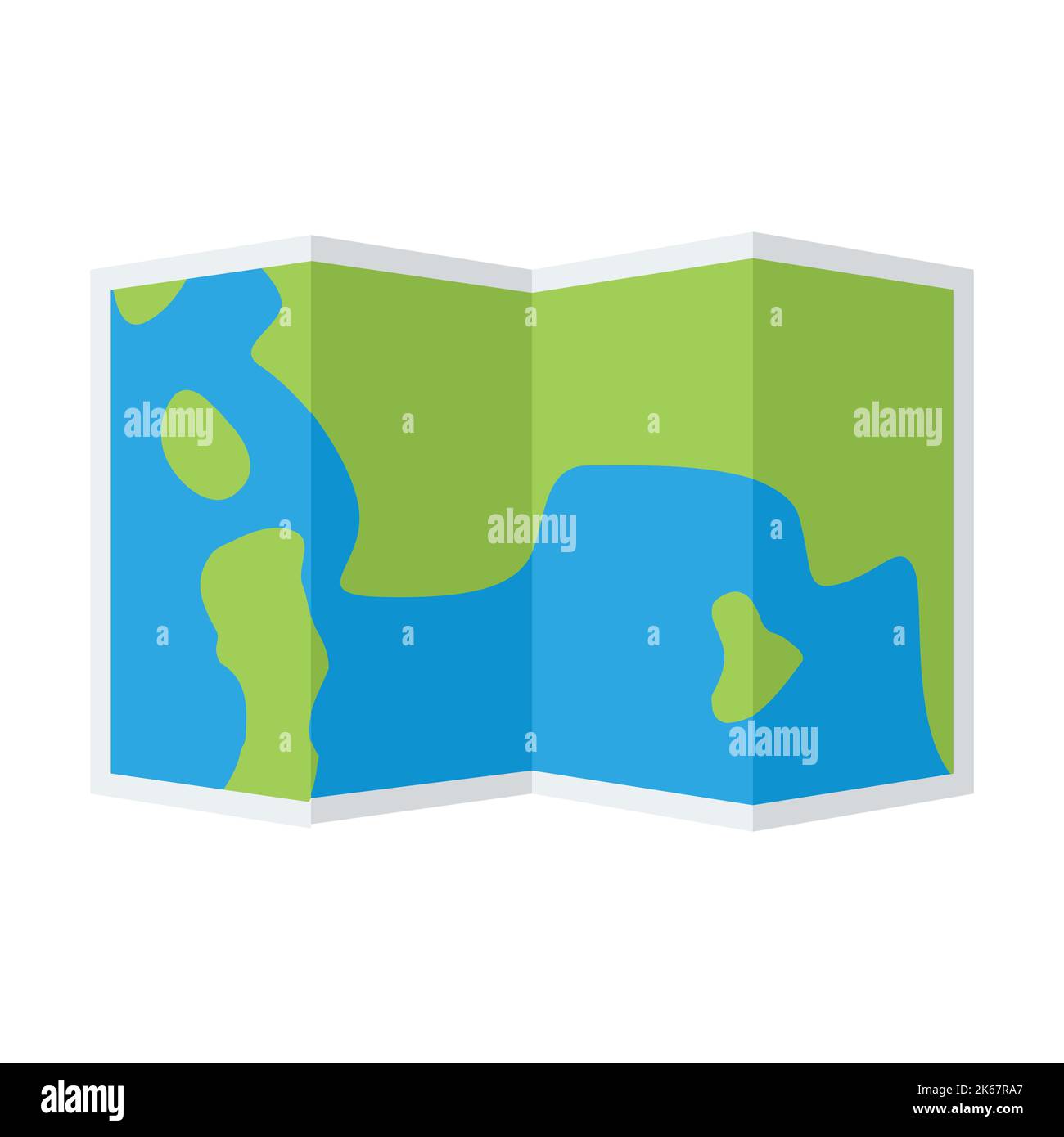 Carte simple avec papier plié pour votre conception. Illustration de Vecteur