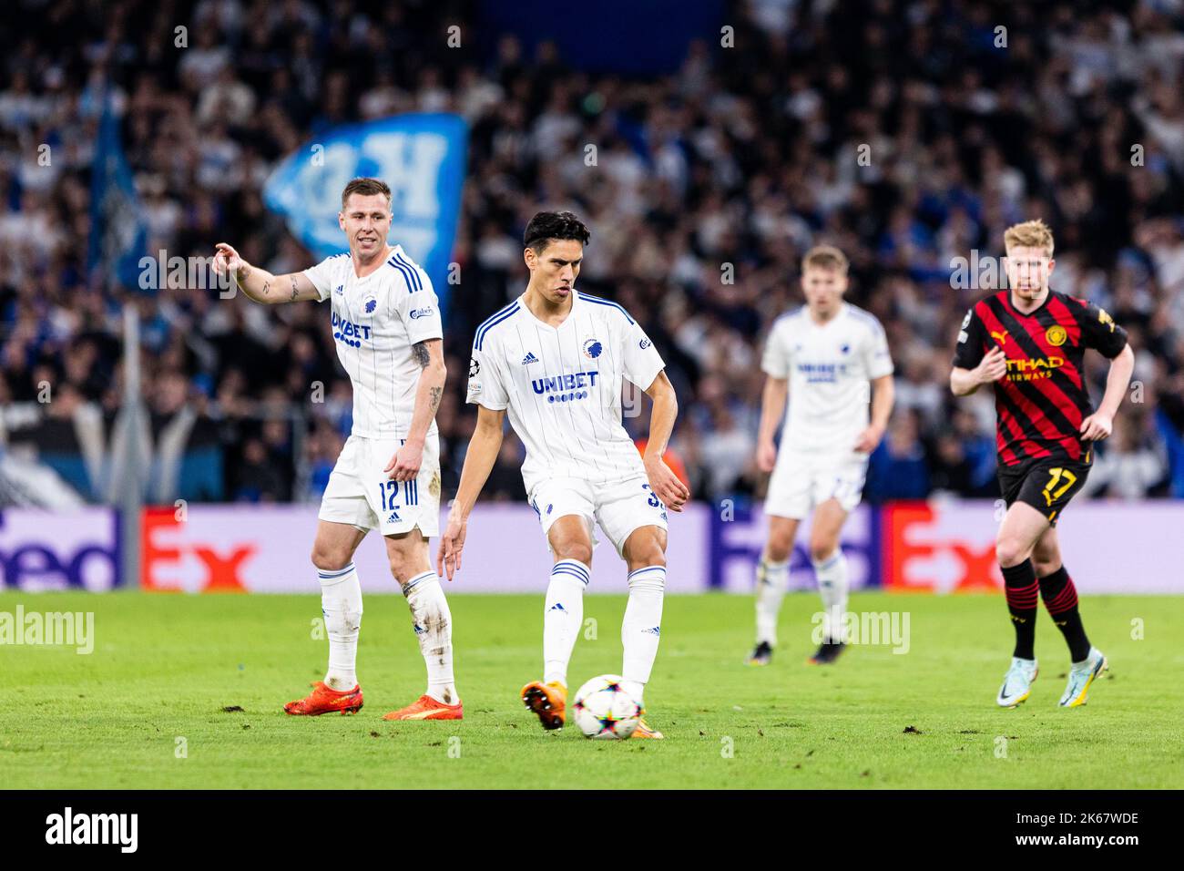 Copenhague, Danemark. 11th octobre 2022. Marko Stamenic (35) du FC Copenhague vu lors du match de la Ligue des champions de l'UEFA entre le FC Copenhague et Manchester City à Parken à Copenhague. (Crédit photo : Gonzales photo/Alamy Live News Banque D'Images