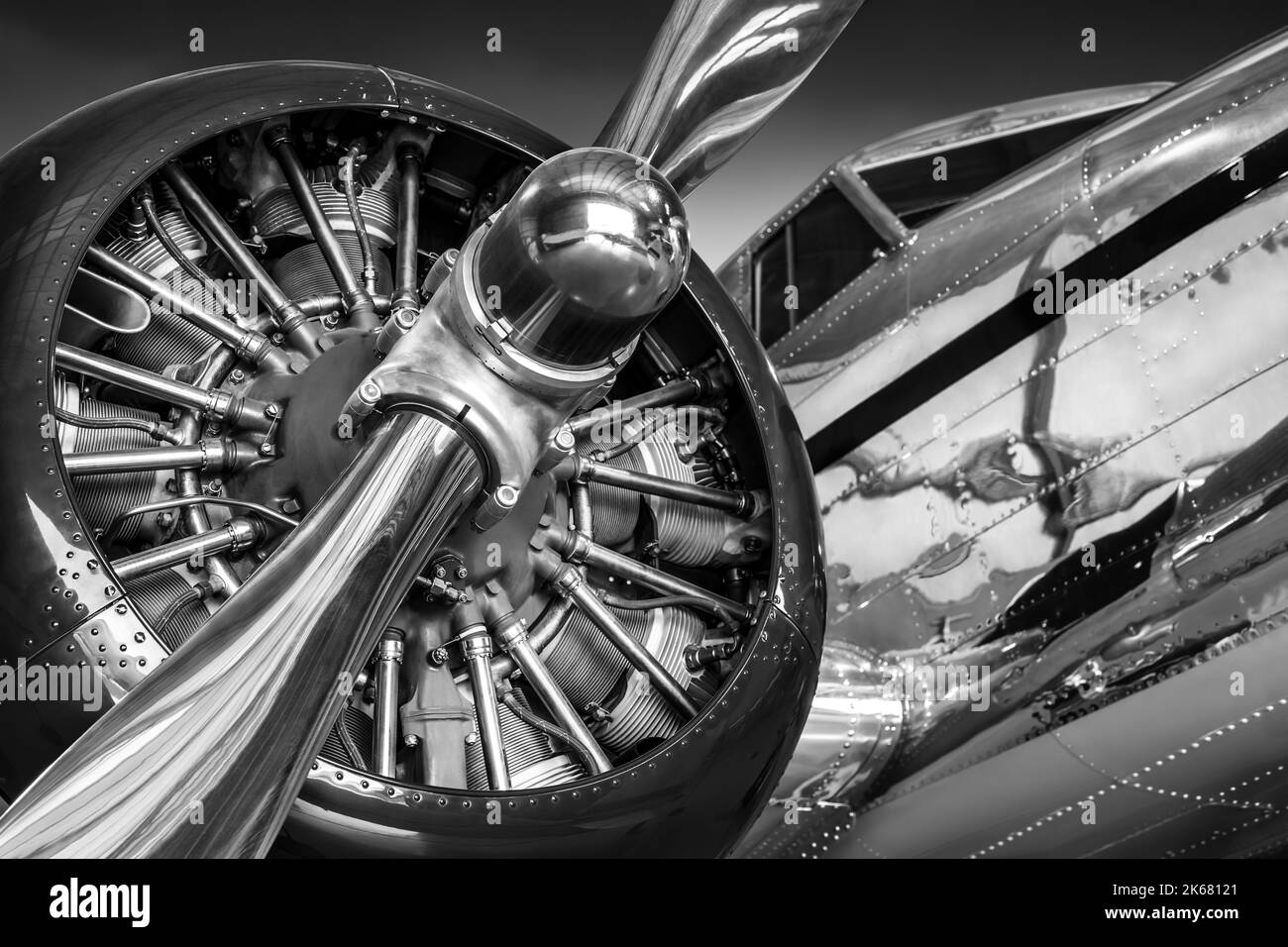 hélice d'un avion historique Banque D'Images