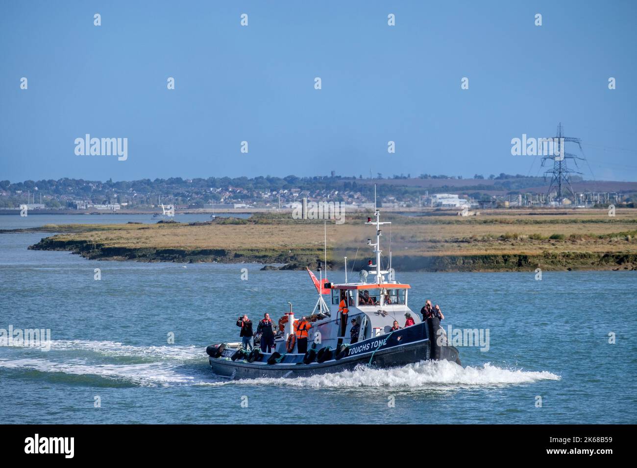 Touchstone Steam Tug construit en 1963 pour les travaux d'éclairage sur la Tamise utilisé maintenant pour les voyages d'agrément Banque D'Images