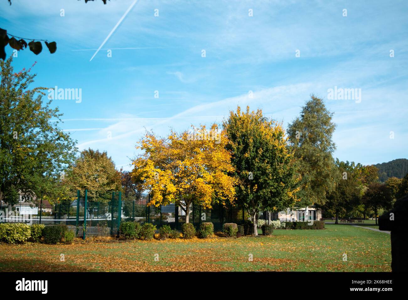 Terrain de jeux Bakewell, Nord du Derbyshire Banque D'Images