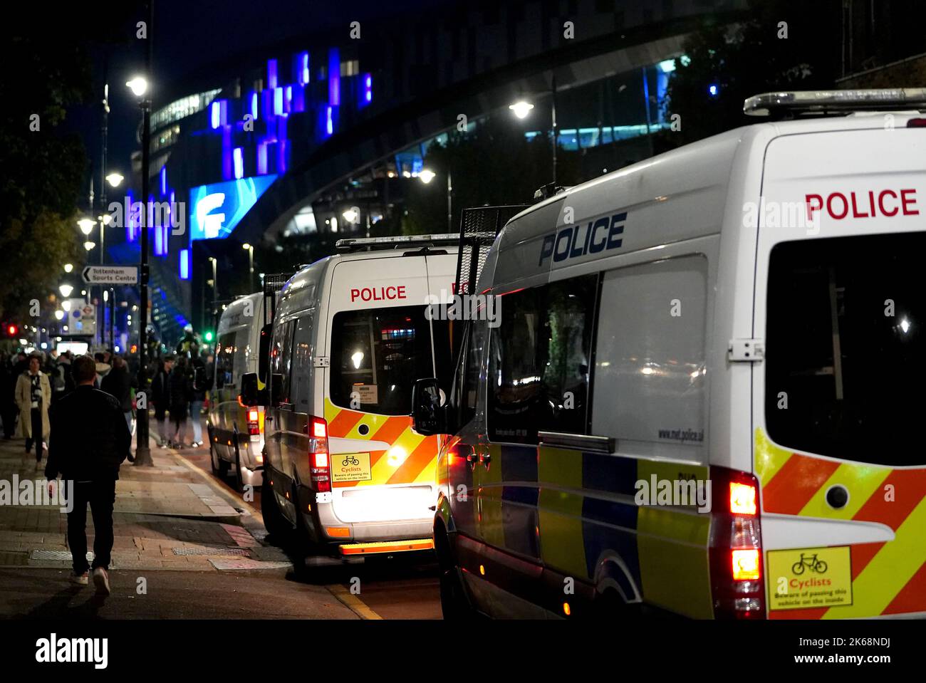 Lors du match du groupe D de la Ligue des champions de l'UEFA au stade Tottenham Hotspur, à Londres. Date de la photo: Mercredi 12 octobre 2022. Banque D'Images