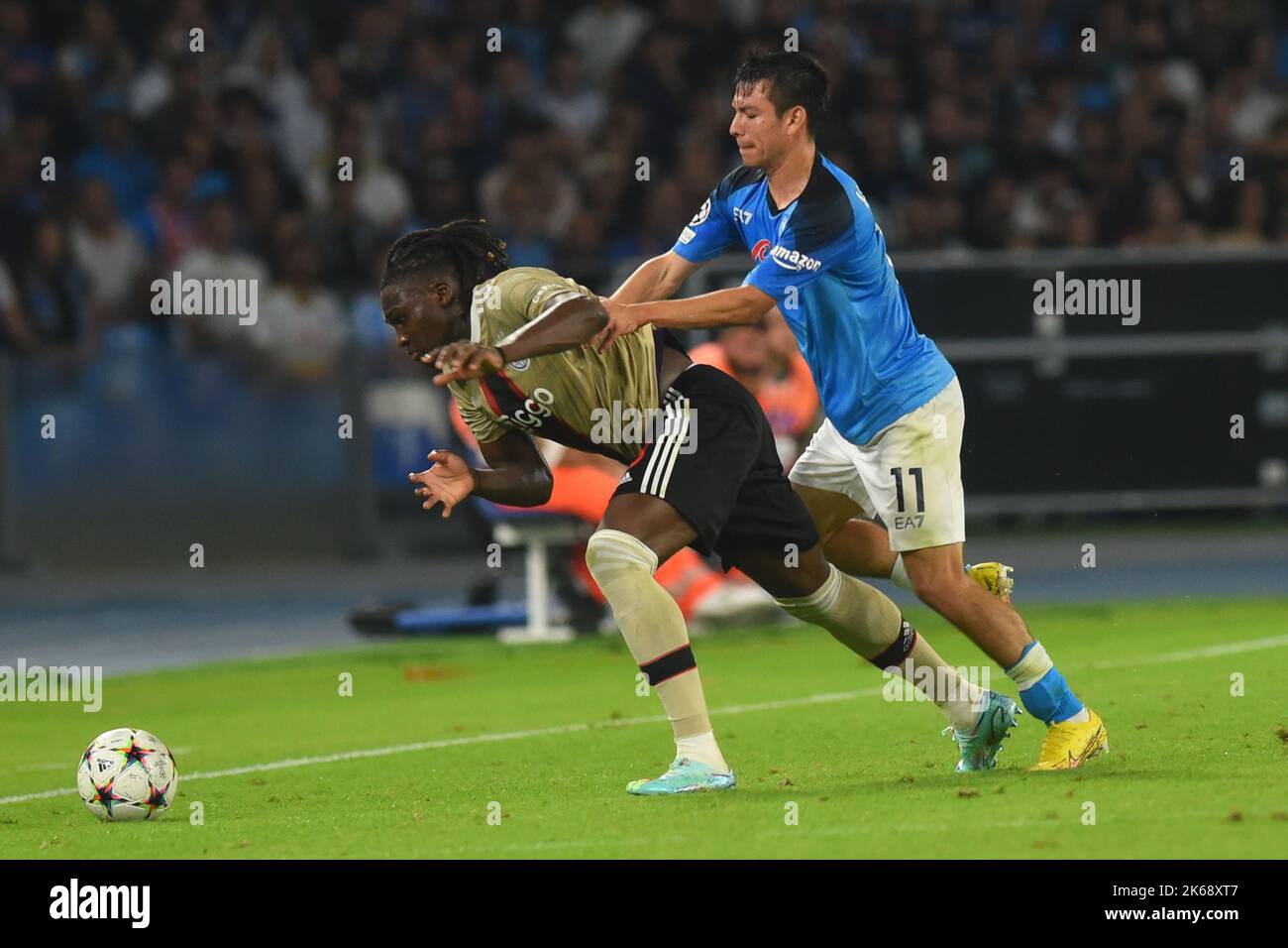Naples, Italie. 12th octobre 2022. Hirving Lozano de SSC Napoli et Perr