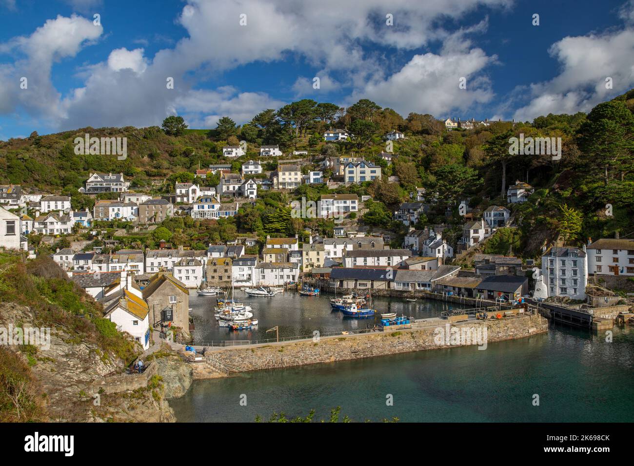 Port du village de pêcheurs de Polperro, Cornwall Banque D'Images