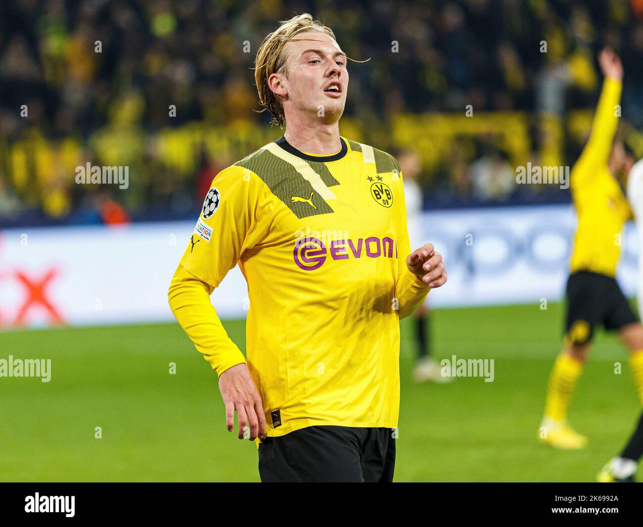 Dortmund, Allemagne. 06th septembre 2022. Firo : 11 octobre 2022, football, football, CL, Ligue des champions de l'UEFA, saison 2022/2023, Groupe G, BVB, Borussia Dortmund - FC Sevilla Julian Brandt (Borussia Dortmund) demi-chiffre, Credit: dpa/Alamy Live News Banque D'Images