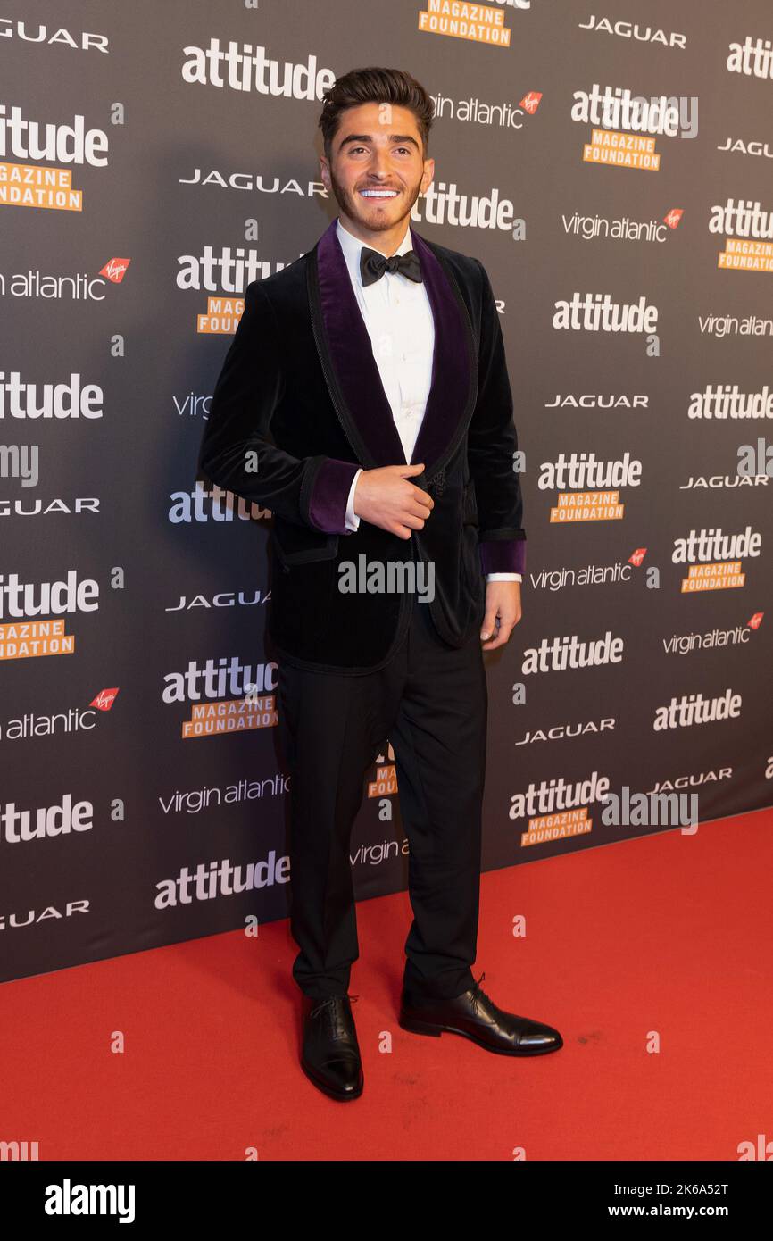 Londres, Royaume-Uni. 12th octobre 2022. Josh Cavallo assiste aux Virgin attitude Awards au Roundhouse, Londres, Angleterre crédit: S.A.M./Alay Live News Banque D'Images