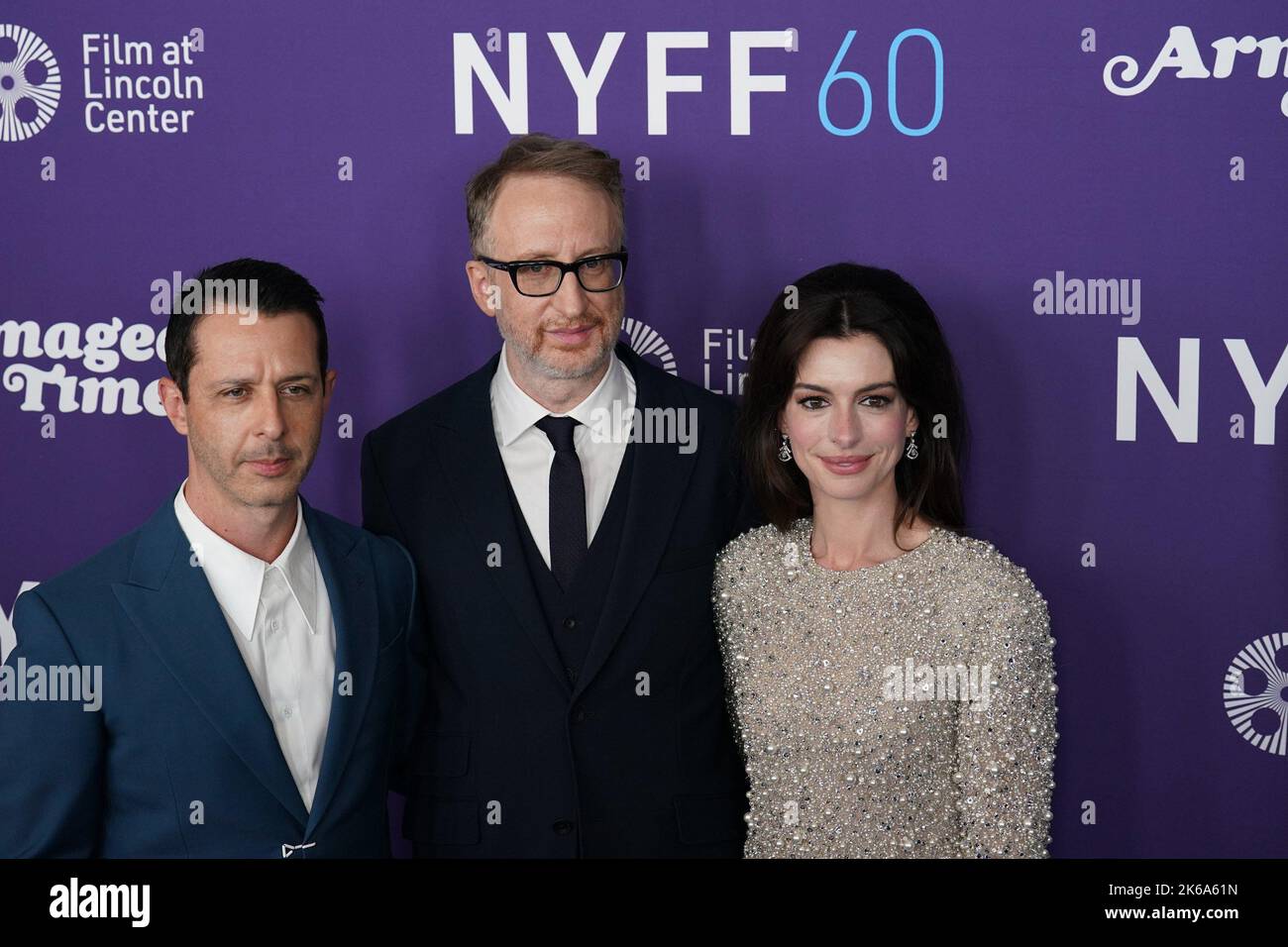 New York, NY, États-Unis. 12th octobre 2022. Jeremy Strong, James Gray, Anne Hathaway aux arrivées du Festival du film de New York 60th Présentation de LA première HEURE D'ARMAGEDDON, Alice Tully Hall au Lincoln Center, New York, NY 12 octobre 2022. Crédit : Kristin Callahan/Everett Collection/Alay Live News Banque D'Images