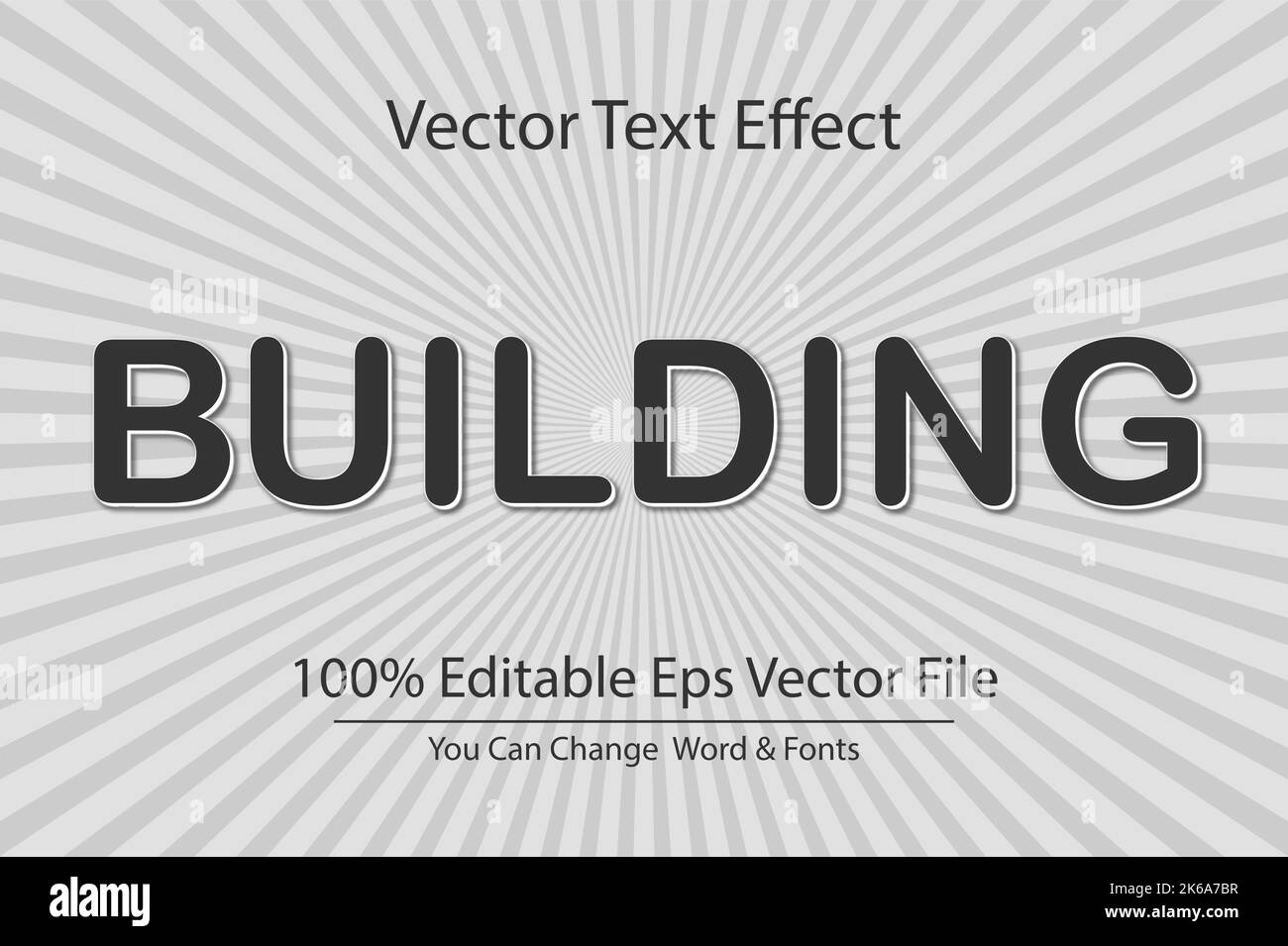 Conception vectorielle 3D effets de texte modifiable Illustration de Vecteur