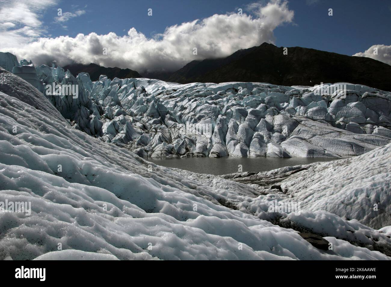 Matanuska Glacier, Alaska. Banque D'Images