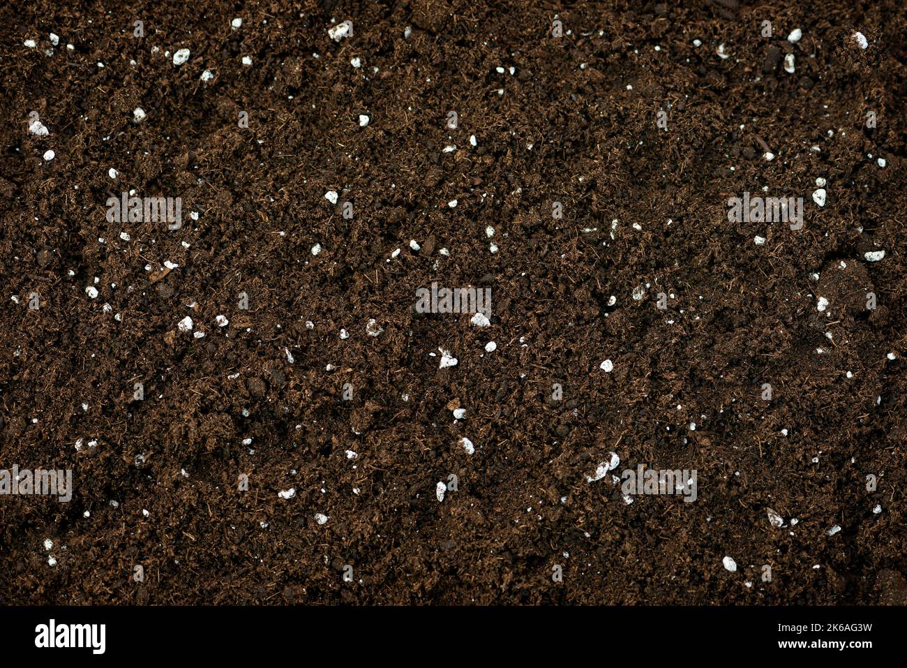 Compost organique sol naturel pro mix fumier vert déchets nourrissant avec la texture des perlites Banque D'Images