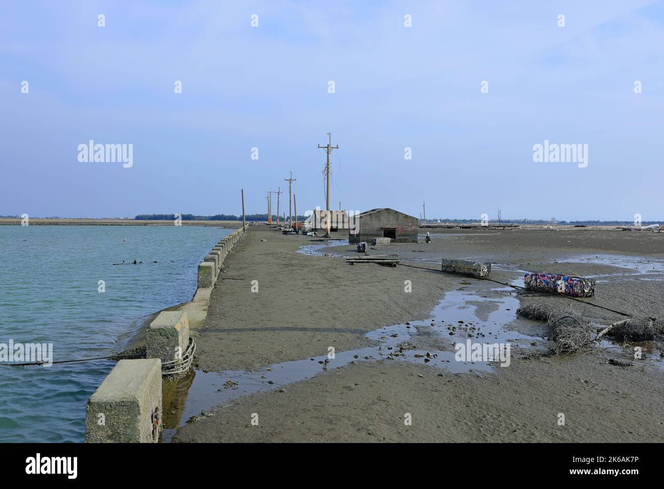 Shoudao dans le lac Baishui (Baishuihu) dans le comté de Chiayi, canton de Dongshi, Taïwan Banque D'Images