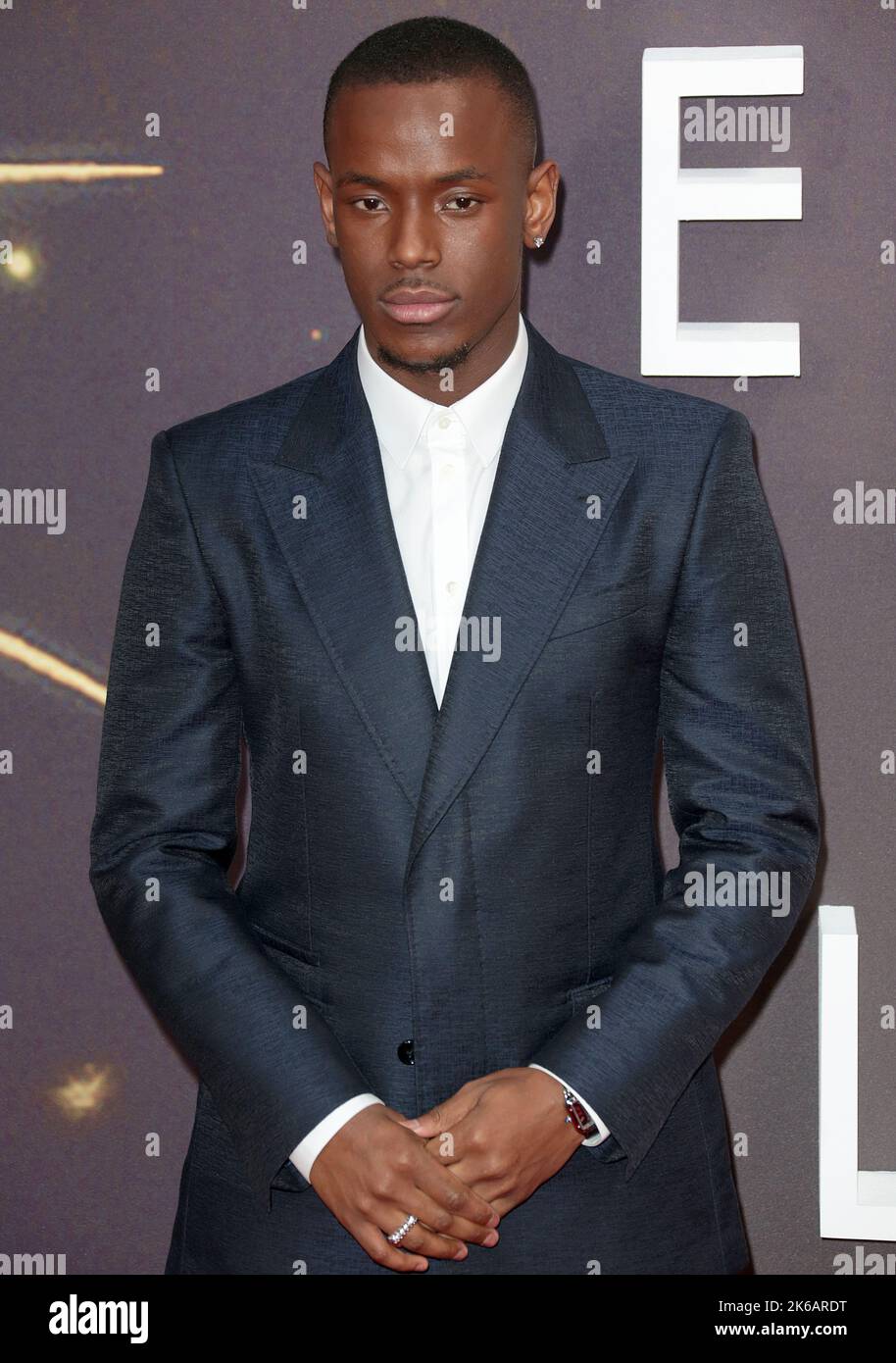 12 octobre 2022 - Londres, Angleterre, Royaume-Uni - Micheal Ward participe 66th BFI London film Festival American Express Gala - Empire of Light European Premiere Banque D'Images