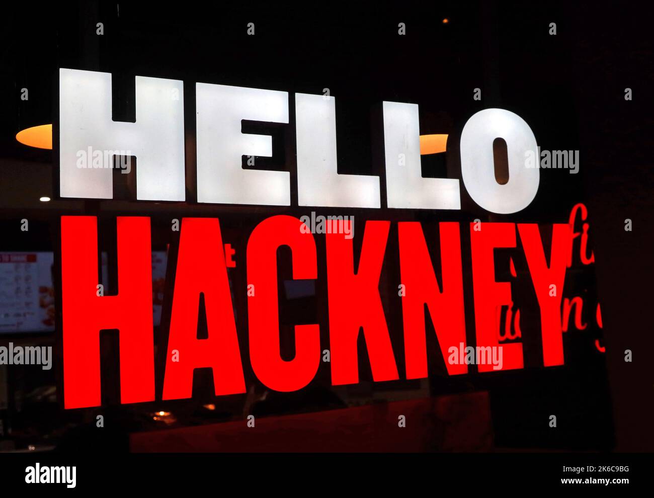 KFC, Kentucky Fried Chicken Shop, Hackney, Londres, Angleterre, Royaume-Uni, E8 Banque D'Images