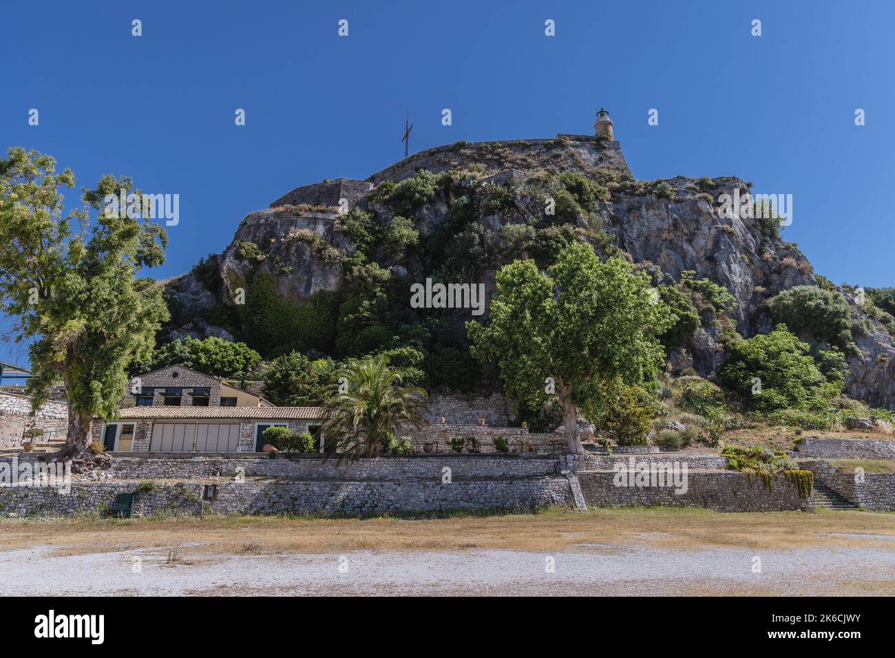 Ancienne forteresse vénitienne dans la ville de Corfou sur une île grecque de Corfou Banque D'Images