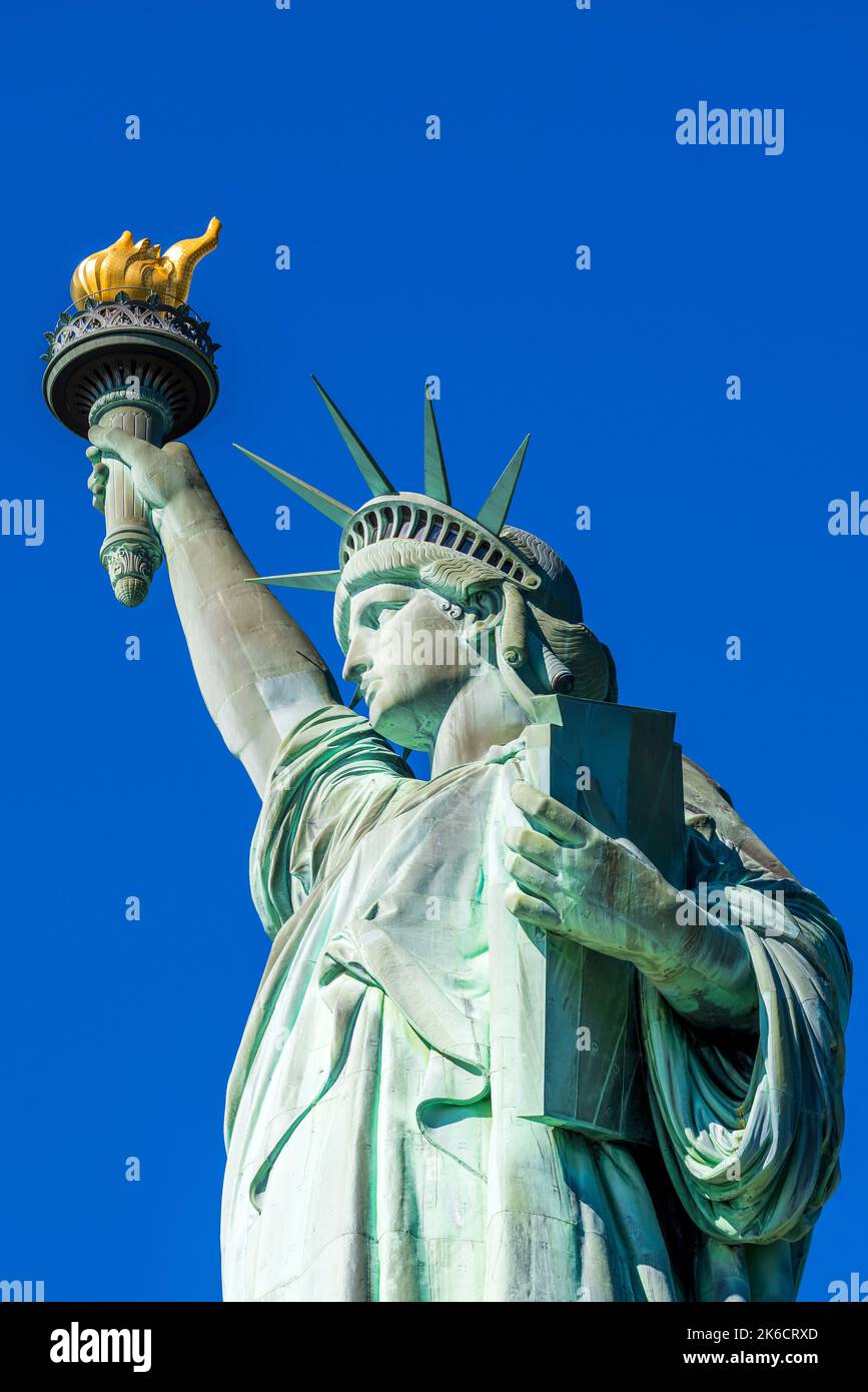 Statue de la liberté, Liberty Island, New York, USA Banque D'Images