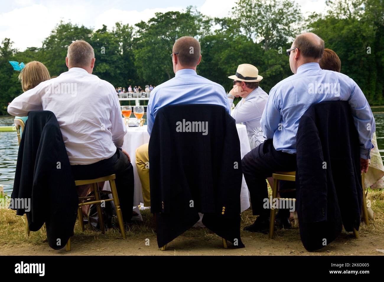 Henley Royal Regatta, Henley on Thames, Oxfordshire, Angleterre, Royaume-Uni Banque D'Images