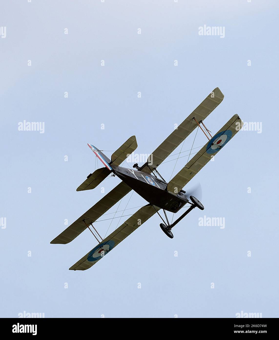 Replica British SE5a single Seat First World War Fighter Scout. Banque D'Images