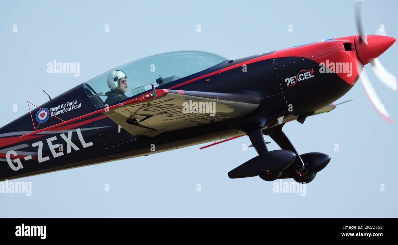 Exposition aérienne d'un seul siège au spectacle aérien de kirkby est. Banque D'Images