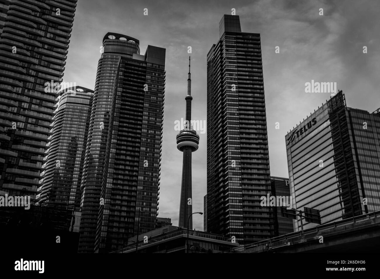 Tour CN au centre-ville de Toronto. Banque D'Images