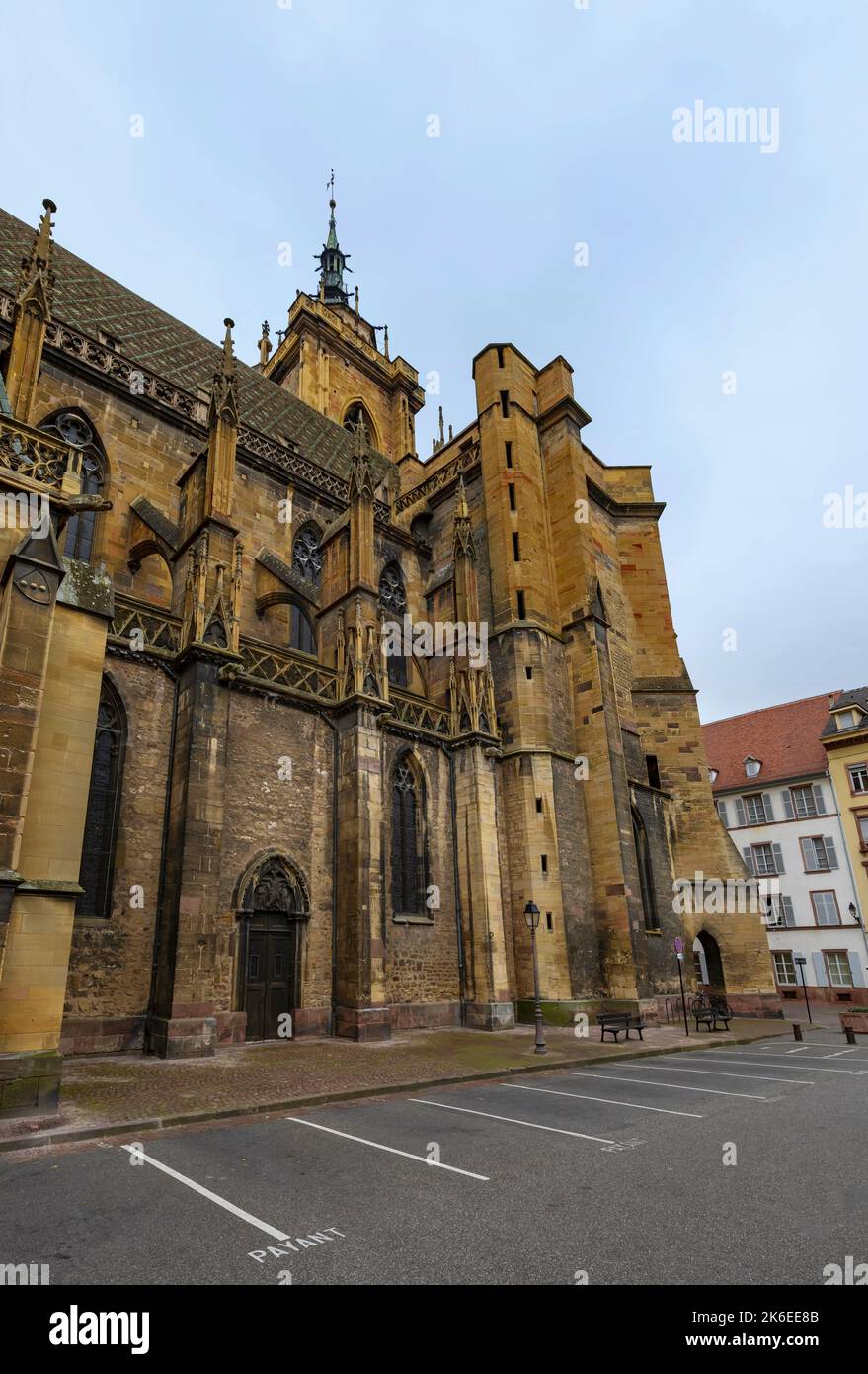 Cathédrale Saint-Martin de Colmar, France Banque D'Images