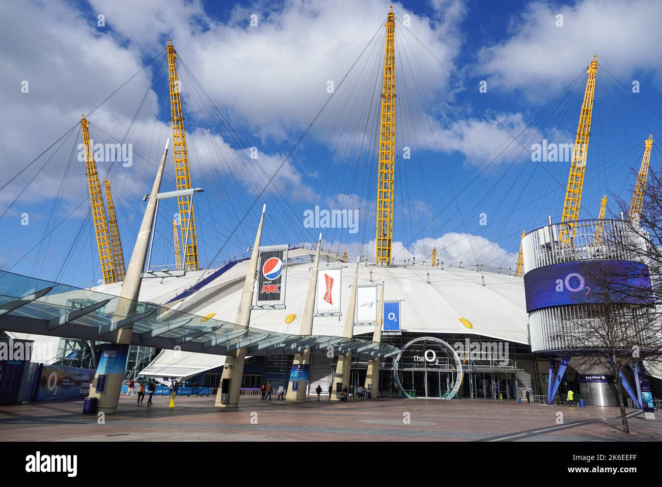 Entrée à la O2 Arena, Londres Angleterre Royaume-Uni Banque D'Images