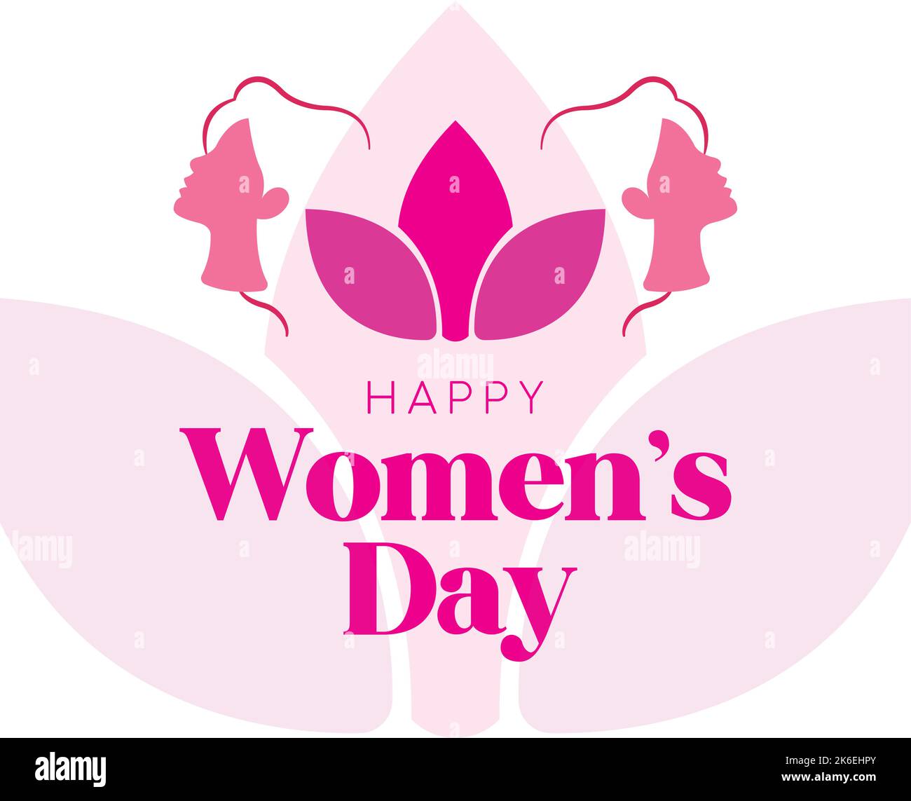 Affiche de fête des femmes en couleur Vector Illustration de Vecteur