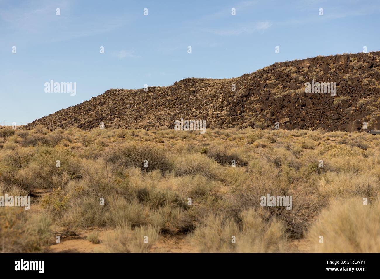 Boca Negra Canyon, monument national de Petroglyph, Albuquerque, Nouveau-Mexique Banque D'Images