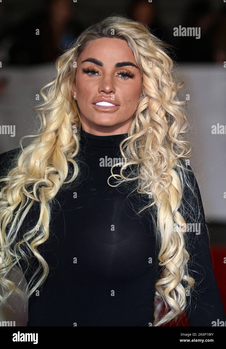 13 octobre 2022. Londres, Royaume-Uni. Katie Price arrivée aux National Television Awards 2022, à l'aréna Wembley. Crédit : Doug Peters/EMPICS/Alamy Live News Banque D'Images