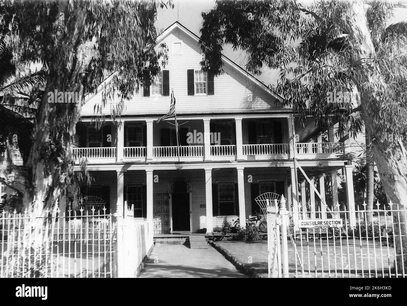 Belize - Chancery Office Building, Etats-Unis photographies relatives aux ambassades, consulats et autres bâtiments outre-mer Banque D'Images