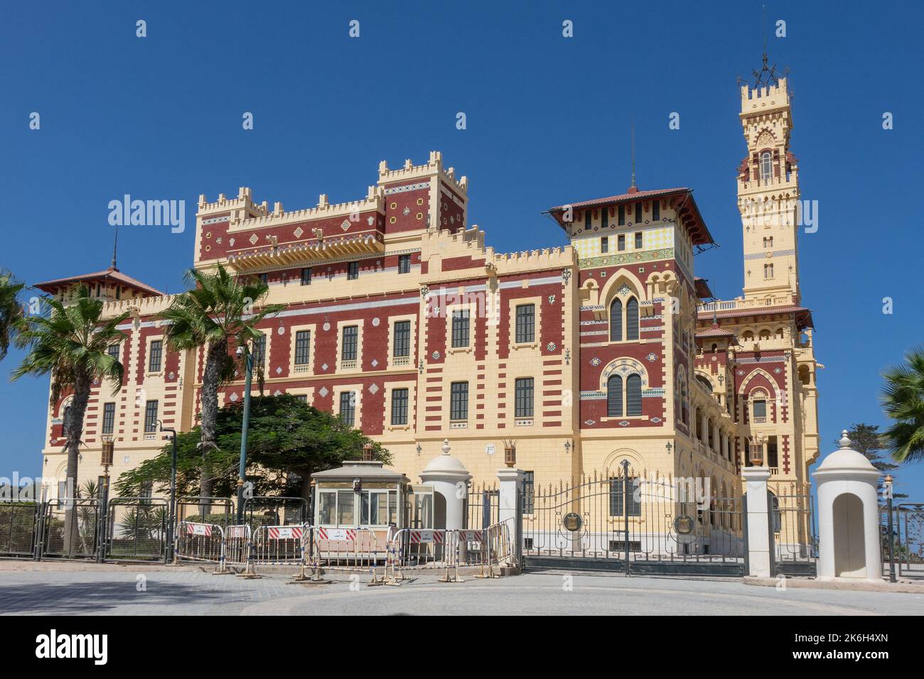 Égypte, Alexandrie, Palais Montazah, Palais Al Haramlik Banque D'Images