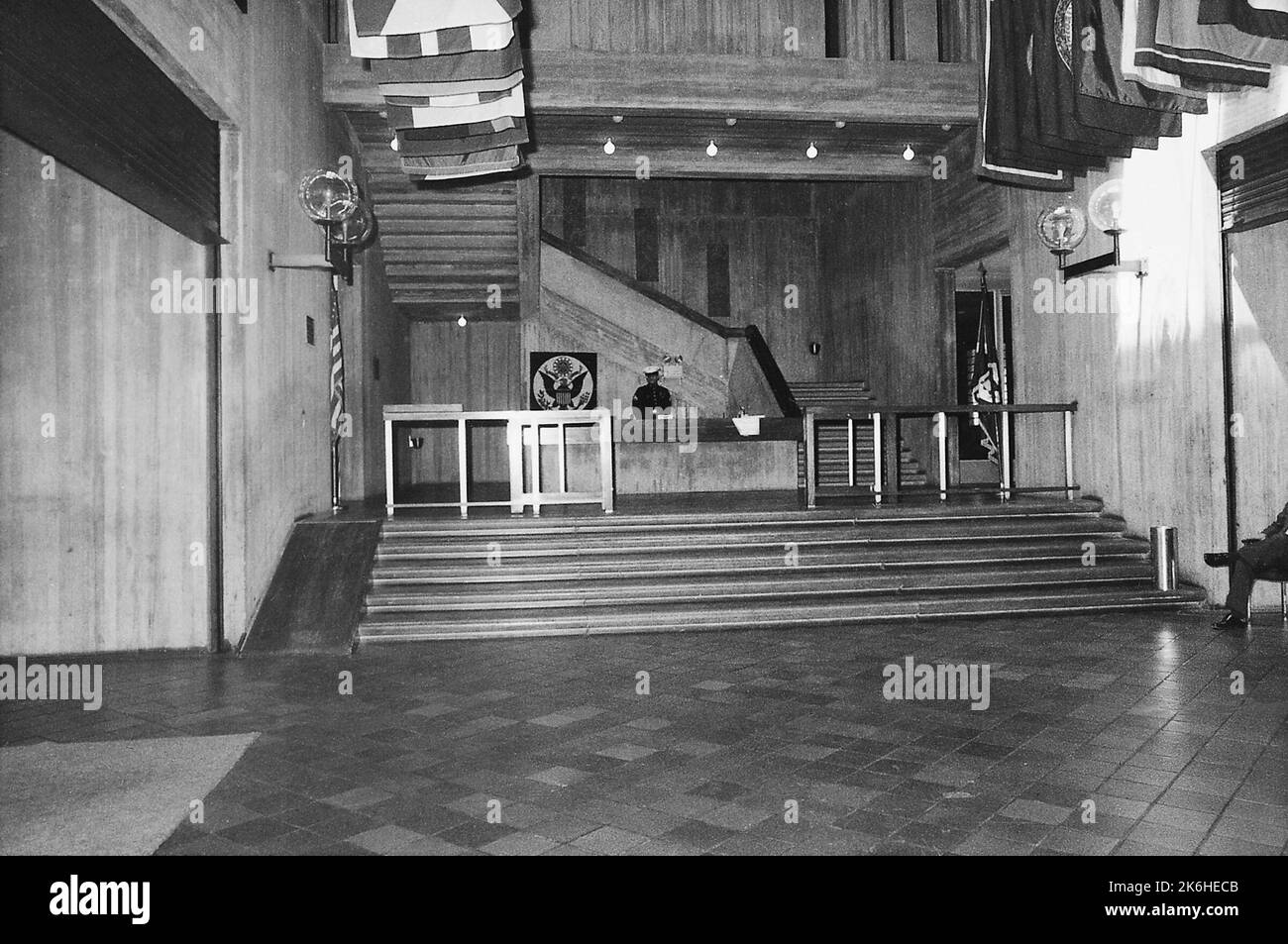 Montevideo - Chancery Office Building - 1979, Etats-Unis photographies relatives aux ambassades, consulats et autres bâtiments outre-mer Banque D'Images