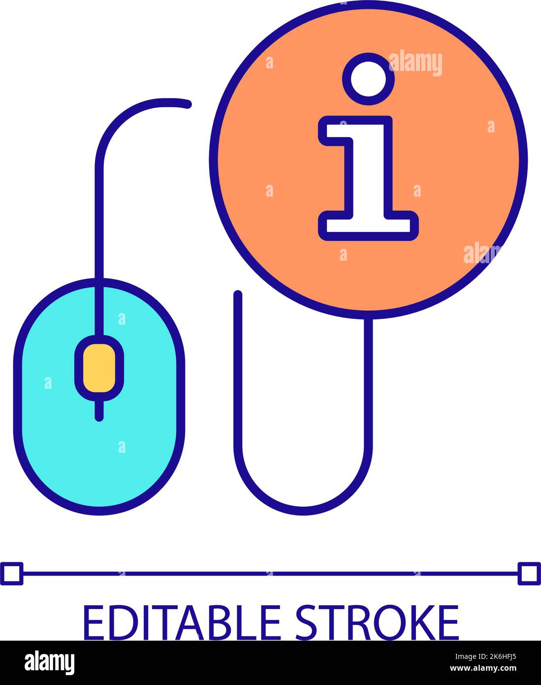 Cliquez après sur l'icône de couleur RVB marketing Illustration de Vecteur