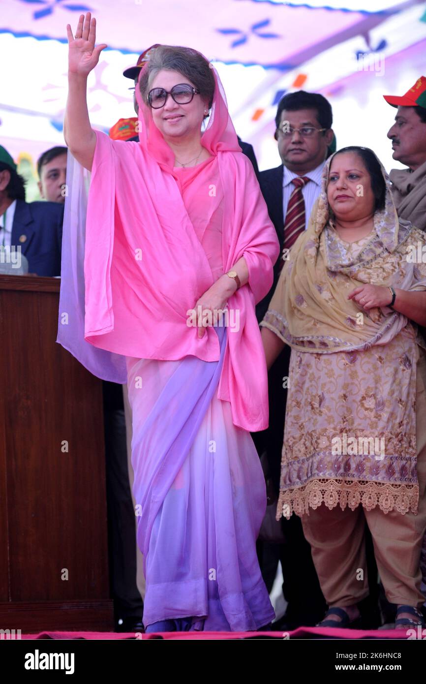 Dhaka, Bangladesh - 19 décembre 2012 : ancien Premier ministre et président du BNP, Begum Khaleda Zia, Dhaka, Bangladesh. Banque D'Images