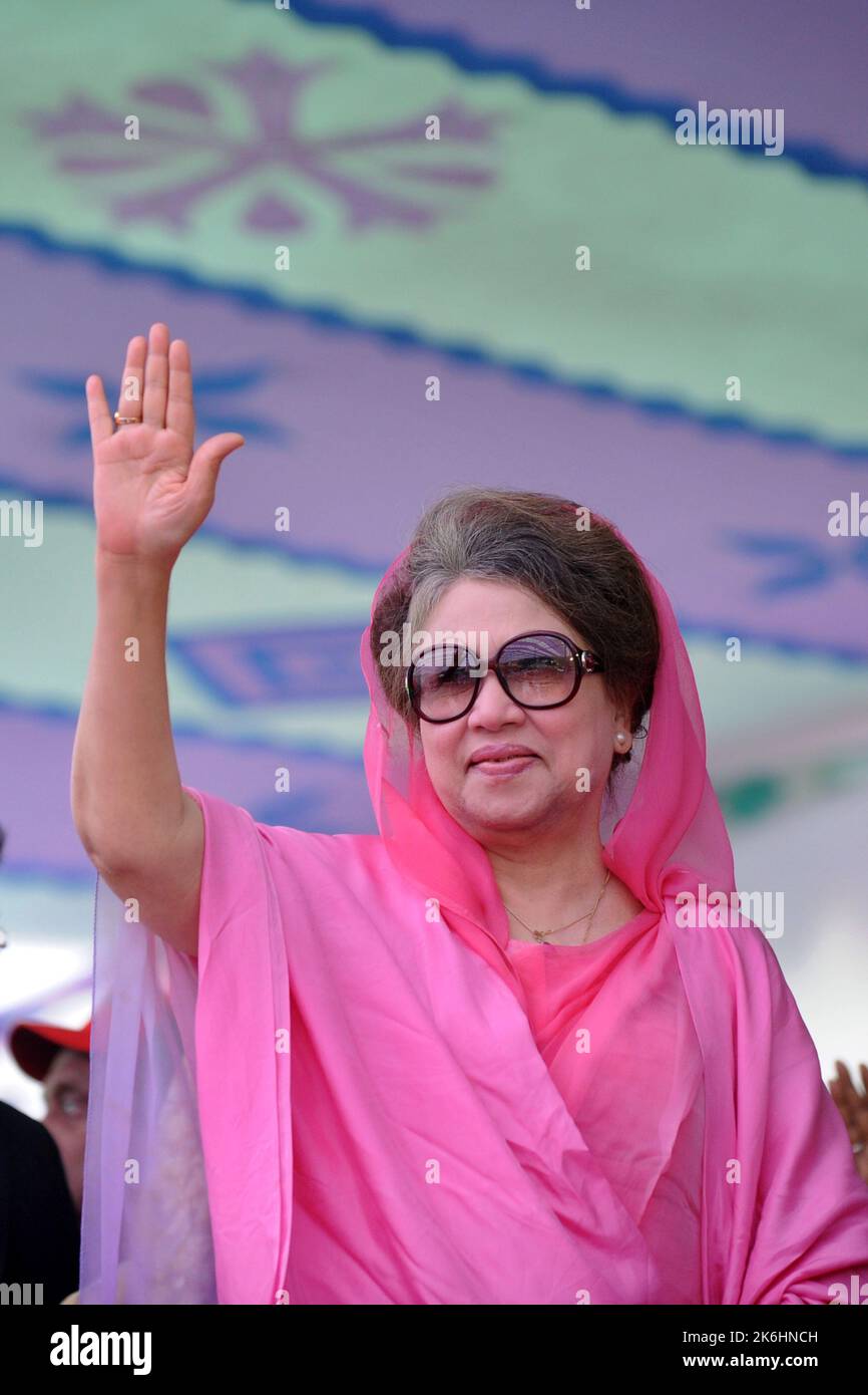 Dhaka, Bangladesh - 19 décembre 2012 : ancien Premier ministre et président du BNP, Begum Khaleda Zia, Dhaka, Bangladesh. Banque D'Images