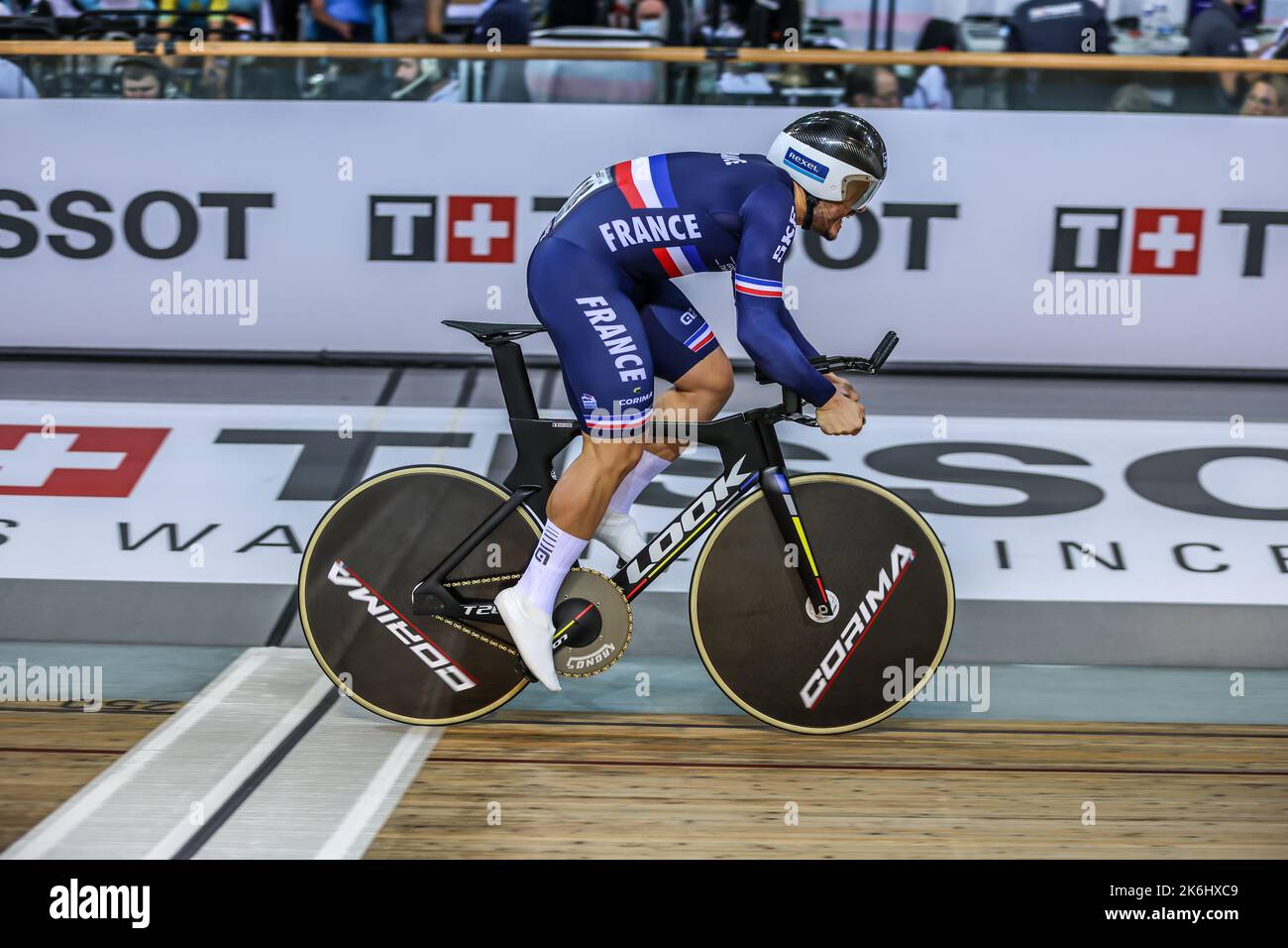 Saint-Quentin-en-Yvelines, France. , . Championnats du monde de piste de l'UCI, au Vélodrome National de Saint-Quentin-en-Yvelines près de Paris, image et copyright Fabien BOUKLA/ATP images (BOUKLA Fabien/ATP/SPP) crédit: SPP Sport Press photo. /Alamy Live News Banque D'Images