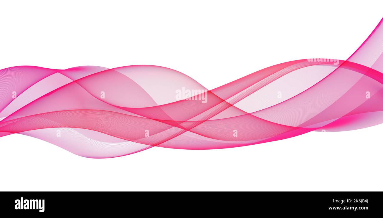 Elément de conception d'arrière-plan abstrait d'onde rose - thème de bannière courbes Banque D'Images